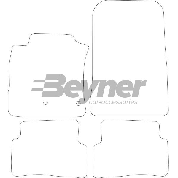 Pasklare stoffen matten Beyner MSV-1475260