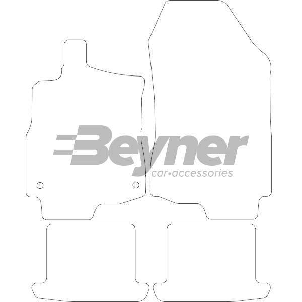 Pasklare stoffen matten Beyner MSV-1475261