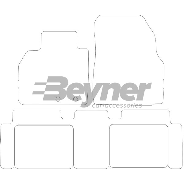 Pasklare stoffen matten Beyner MSV-1475282
