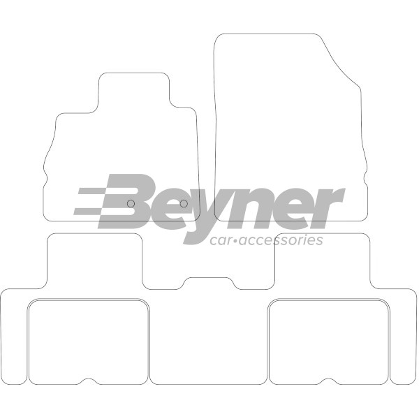 Pasklare stoffen matten Beyner MSV-1475283
