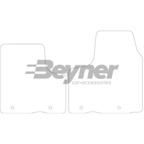 Pasklare stoffen matten Beyner MSV-1475287