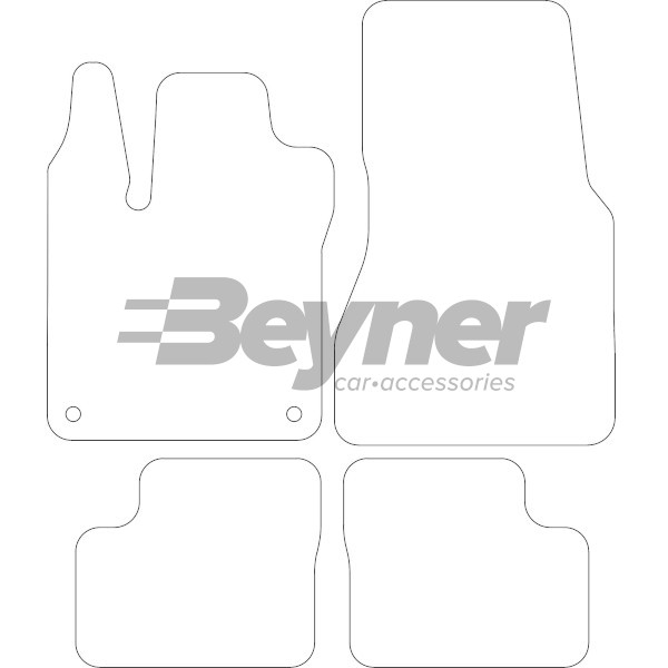 Pasklare stoffen matten Beyner MSV-1475297