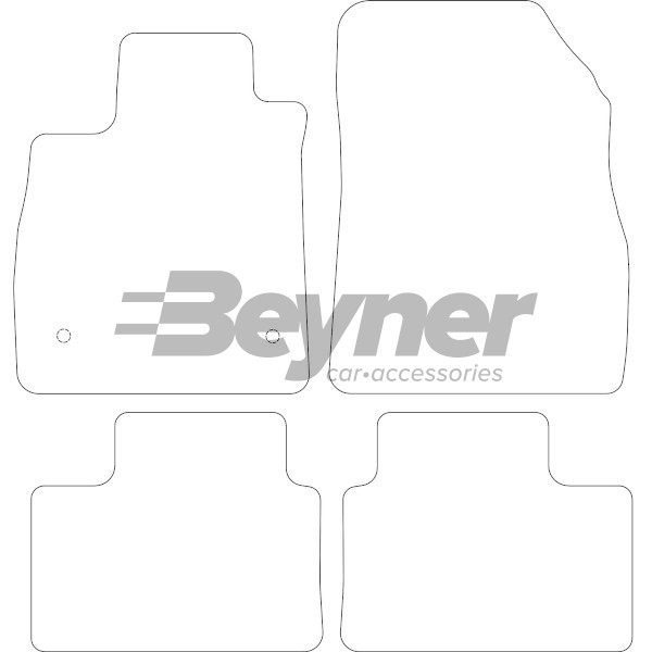 Pasklare stoffen matten Beyner MSV-1475304