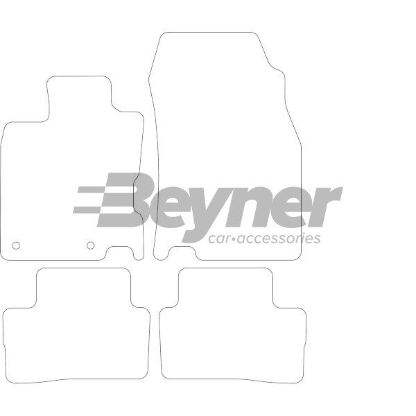 Pasklare stoffen matten Beyner MSV-1475306