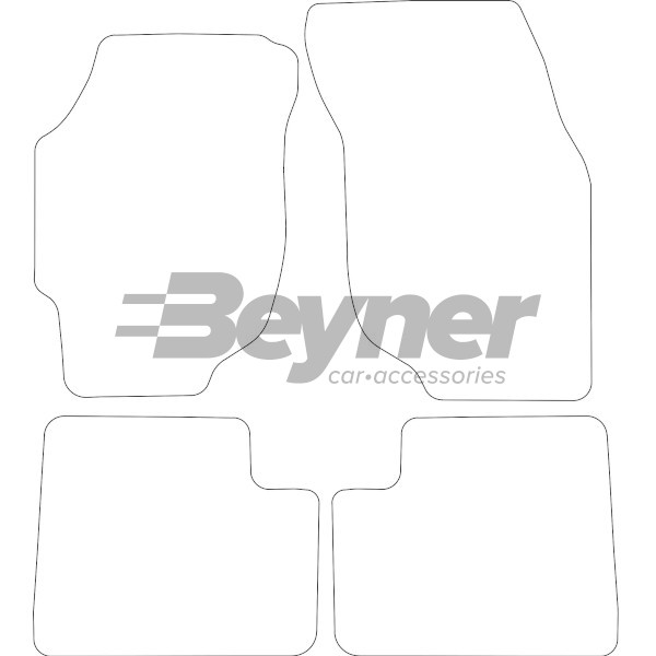 Pasklare stoffen matten Beyner MSV-1475368