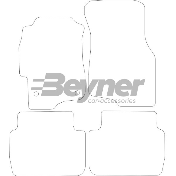 Pasklare stoffen matten Beyner MSV-1475370