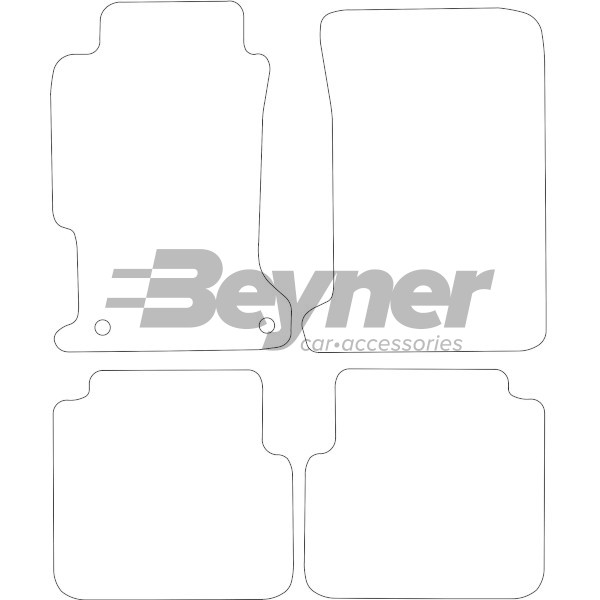 Pasklare stoffen matten Beyner MSV-1475376