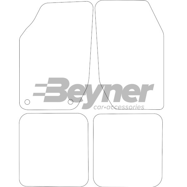 Pasklare stoffen matten Beyner MSV-1475456