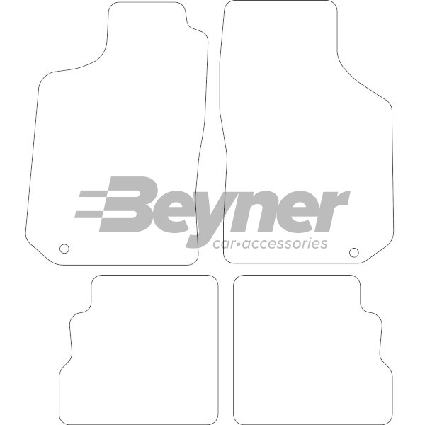 Pasklare stoffen matten Beyner MSV-1475458