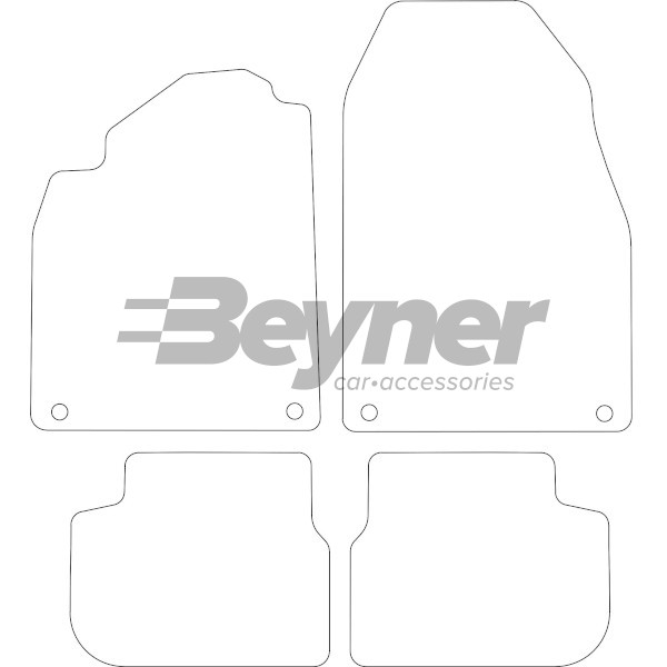 Pasklare stoffen matten Beyner MSV-1475466