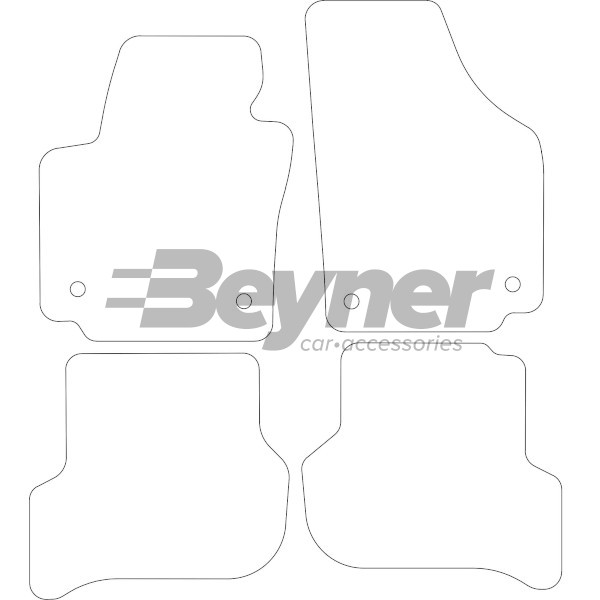 Pasklare stoffen matten Beyner MSV-1475562