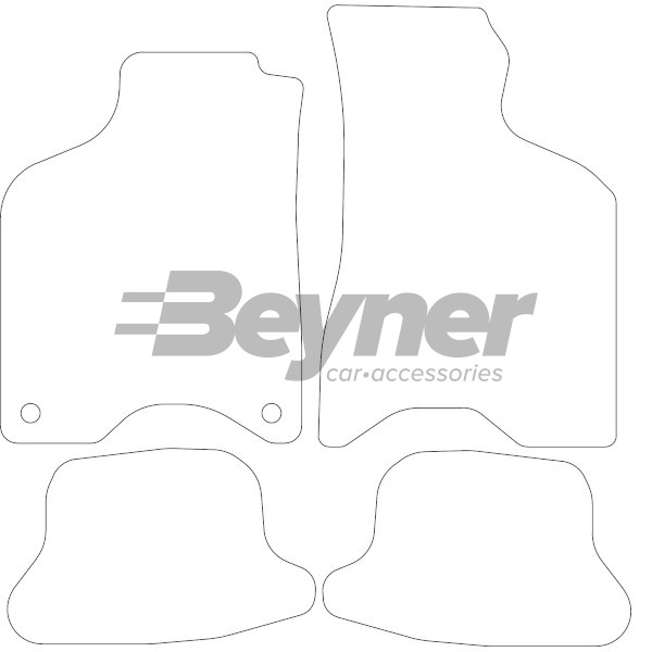 Pasklare stoffen matten Beyner MSV-1475564
