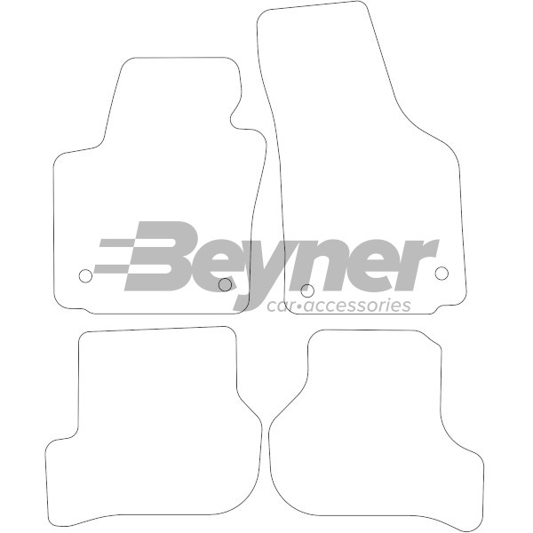 Pasklare stoffen matten Beyner MSV-1475582