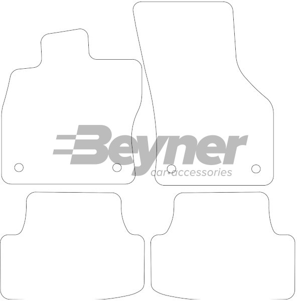 Pasklare stoffen matten Beyner MSV-1475584