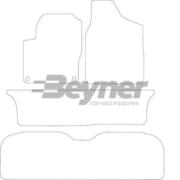 Pasklare stoffen matten Beyner MSV-1475592