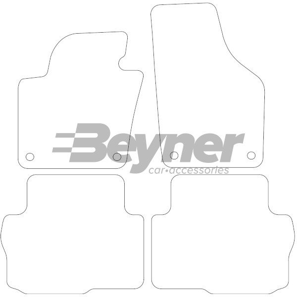 Pasklare stoffen matten Beyner MSV-1475594