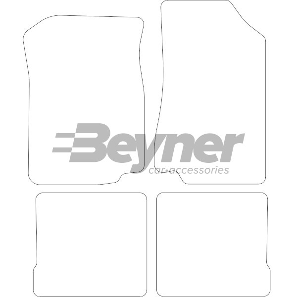 Pasklare stoffen matten Beyner MSV-1475598