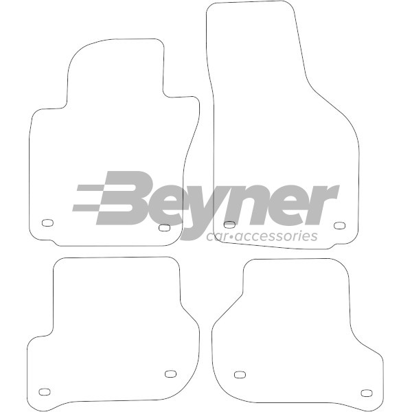 Pasklare stoffen matten Beyner MSV-1475656