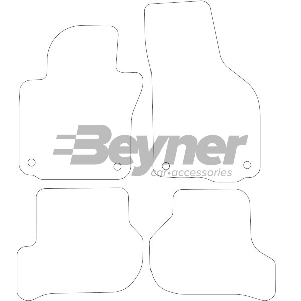 Pasklare stoffen matten Beyner MSV-1475657