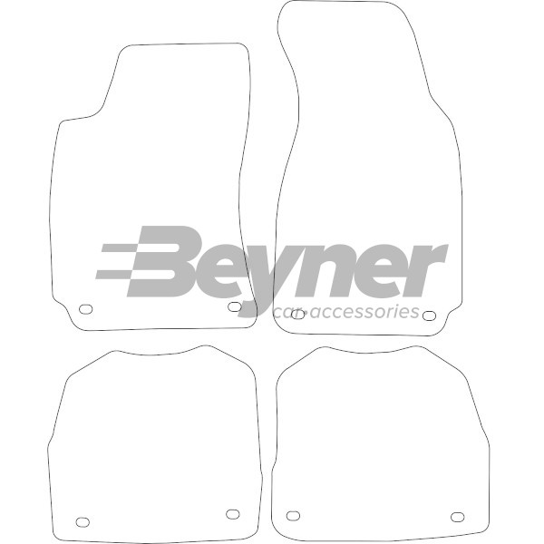 Pasklare stoffen matten Beyner MSV-1475662