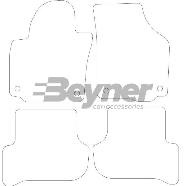 Pasklare stoffen matten Beyner MSV-1475668