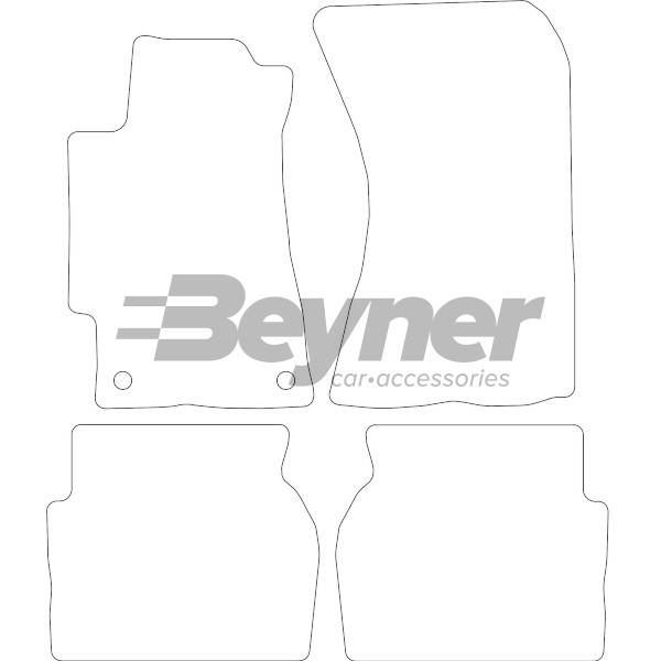 Pasklare stoffen matten Beyner MSV-1475792