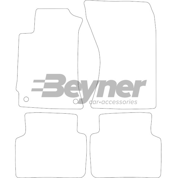 Pasklare stoffen matten Beyner MSV-1475802