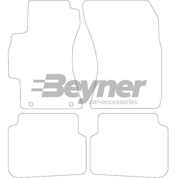 Pasklare stoffen matten Beyner MSV-1475803