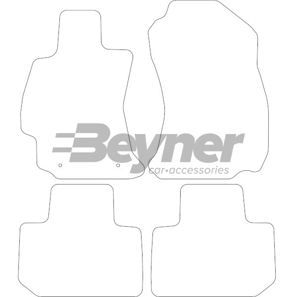 Pasklare stoffen matten Beyner MSV-1475804