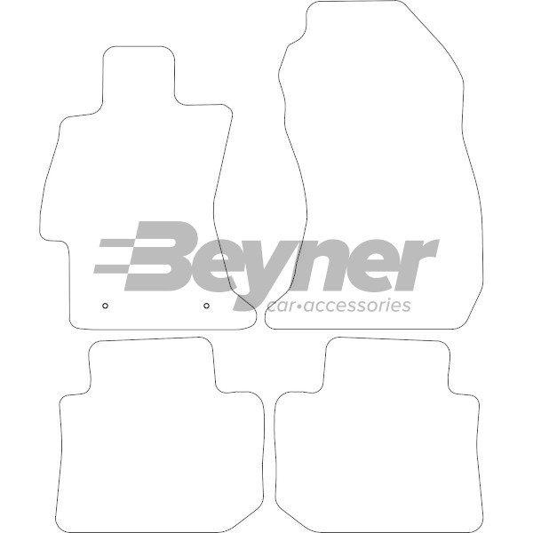Pasklare stoffen matten Beyner MSV-1475813