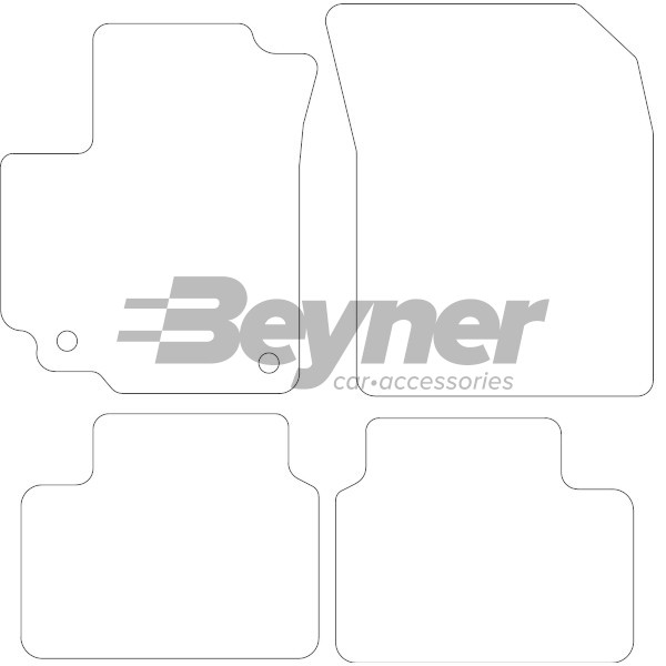 Pasklare stoffen matten Beyner MSV-1475874