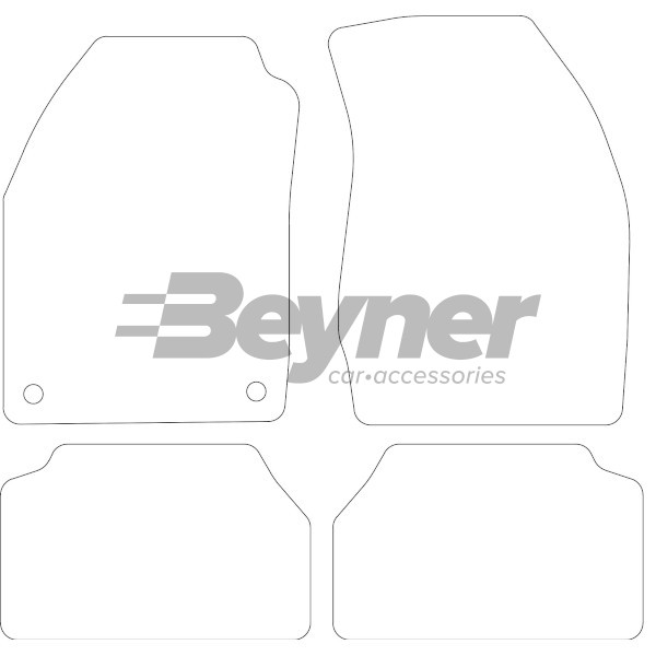 Pasklare stoffen matten Beyner MSV-1475895