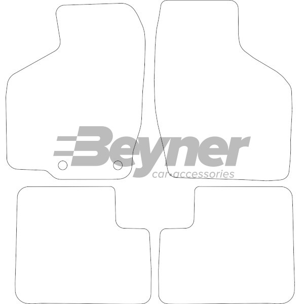Pasklare stoffen matten Beyner MSV-1475896