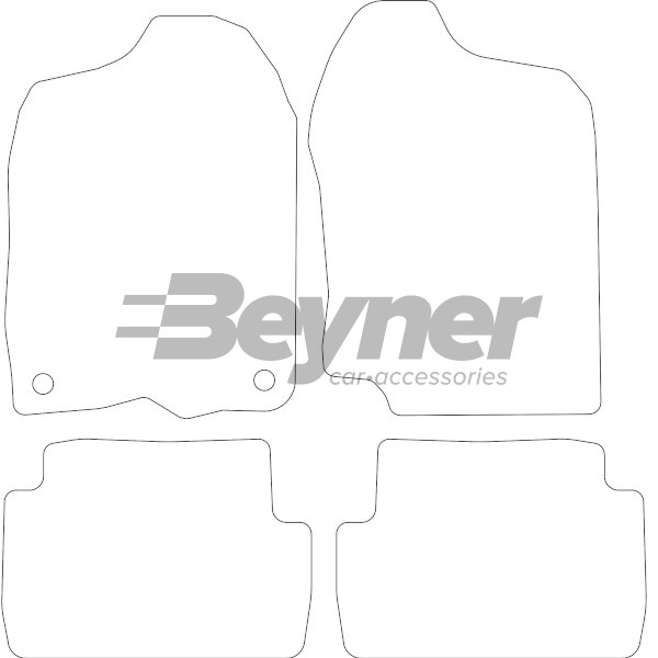 Pasklare stoffen matten Beyner MSV-1475898