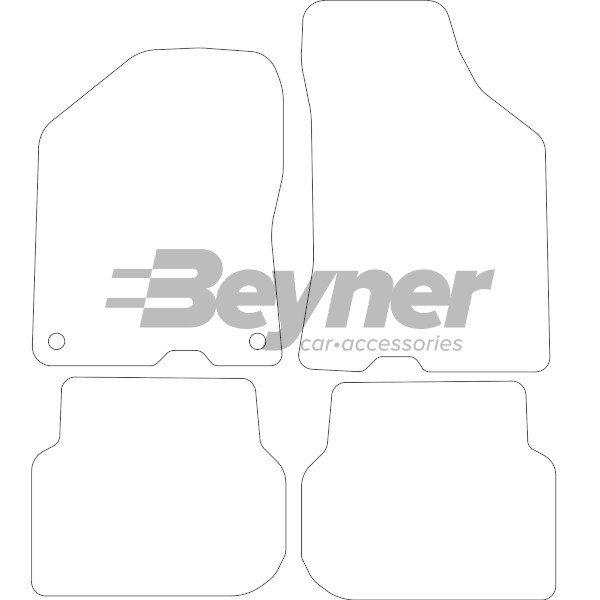 Pasklare stoffen matten Beyner MSV-1475903