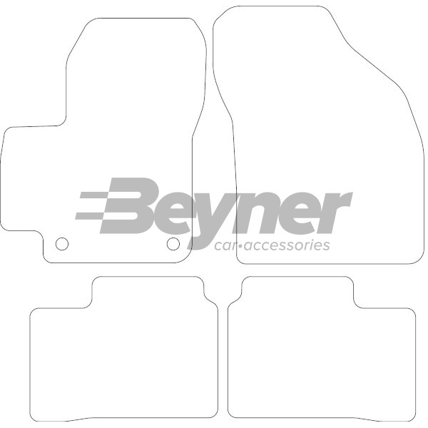 Pasklare stoffen matten Beyner MSV-1475909