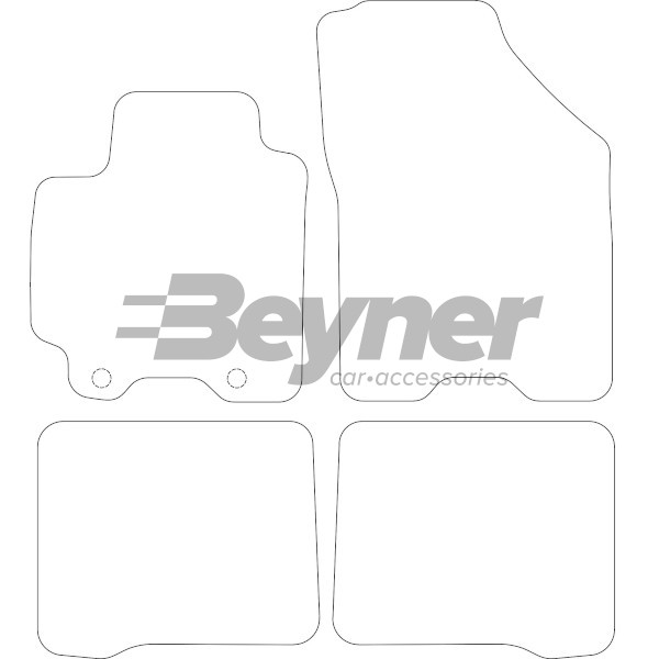 Pasklare stoffen matten Beyner MSV-1475916