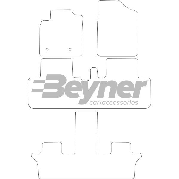 Pasklare stoffen matten Beyner MSV-1476000