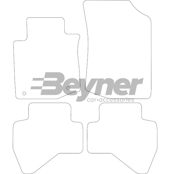 Pasklare stoffen matten Beyner MSV-1476003