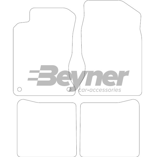 Pasklare stoffen matten Beyner MSV-1476005