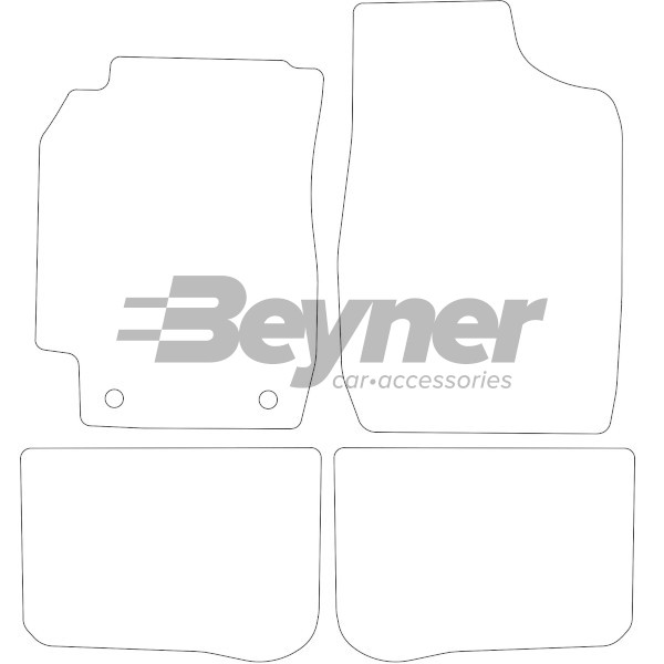 Pasklare stoffen matten Beyner MSV-1476007