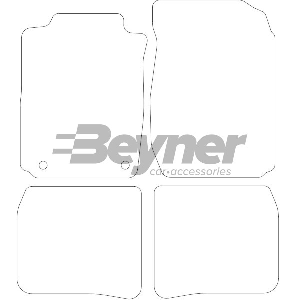 Pasklare stoffen matten Beyner MSV-1476008