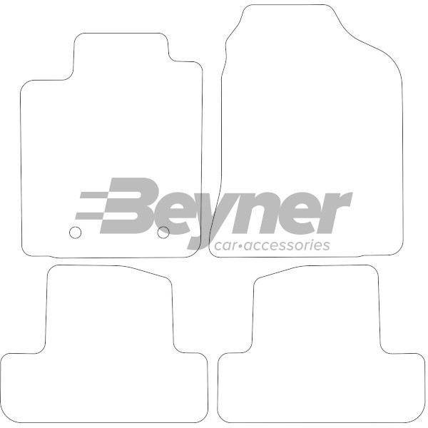 Pasklare stoffen matten Beyner MSV-1476010