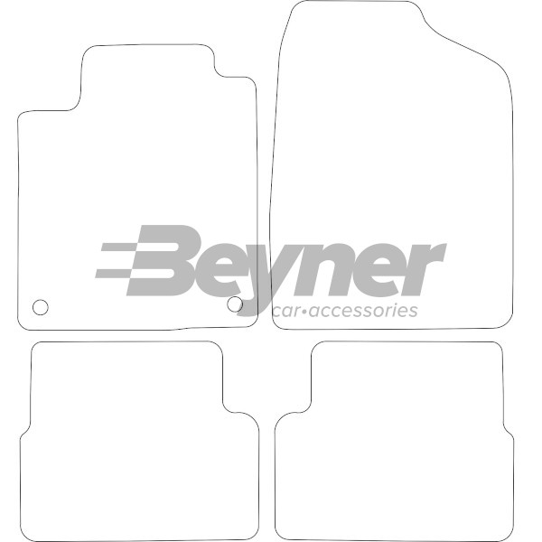 Pasklare stoffen matten Beyner MSV-1476043