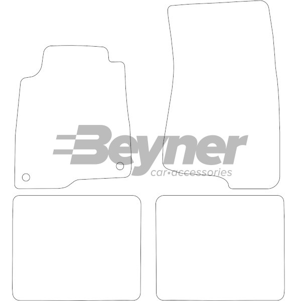 Pasklare stoffen matten Beyner MSV-1476066