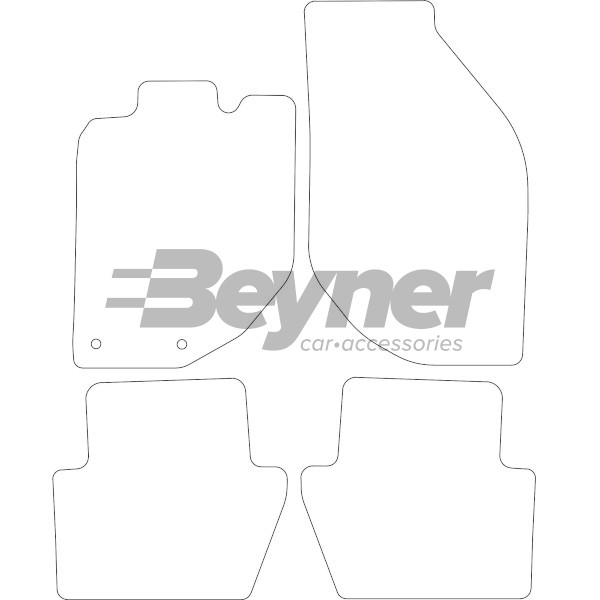 Pasklare stoffen matten Beyner MSV-1476071