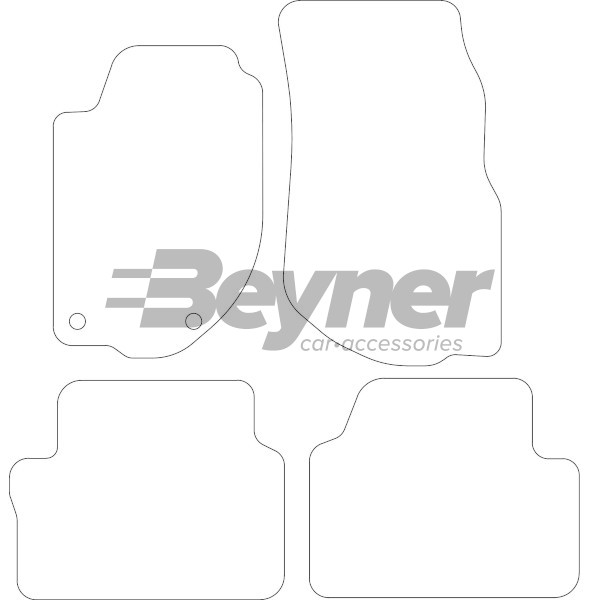 Pasklare stoffen matten Beyner MSV-1476072