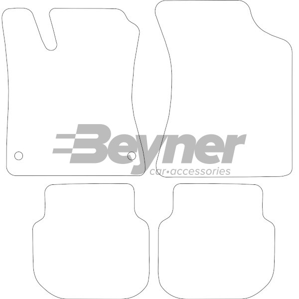 Pasklare stoffen matten Beyner MSV-1476074