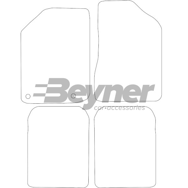 Pasklare stoffen matten Beyner MSV-1476248