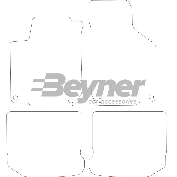 Pasklare stoffen matten Beyner MSV-1476254